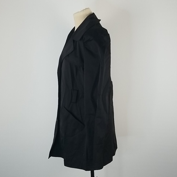 Worthington large black trench coat jacket - Picture 2 of 5
